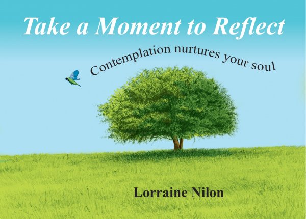 Cover for self-reflection quote book- tree represents life and bird represents freedom